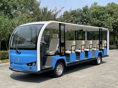 DAOD Launched Energy-efficient 17 Seats Electric Open Sightseeing Bus