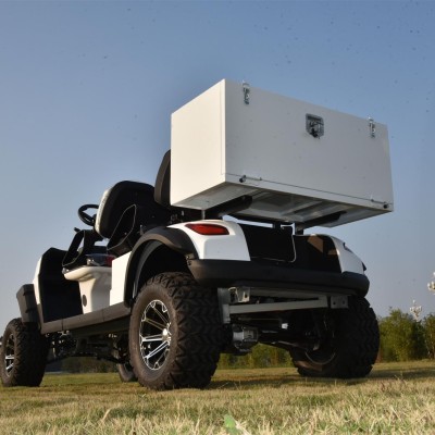 Open Electric Golf Cart Leisure One with 6 Seats and Box