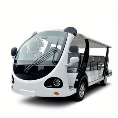 Battery Powered Stable 14 Seats Electric Panda Sightseeing Car